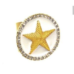 TOVA ring STAR STATEMENT RING quality crystals adjustable ring Tova jewelry NEW